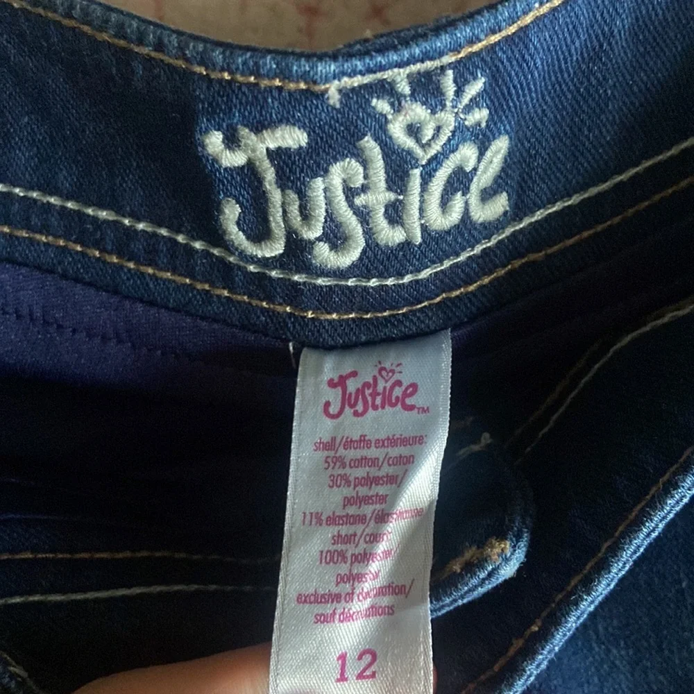JUSTICE GIRLS BLUE JEAN SKIRT!!